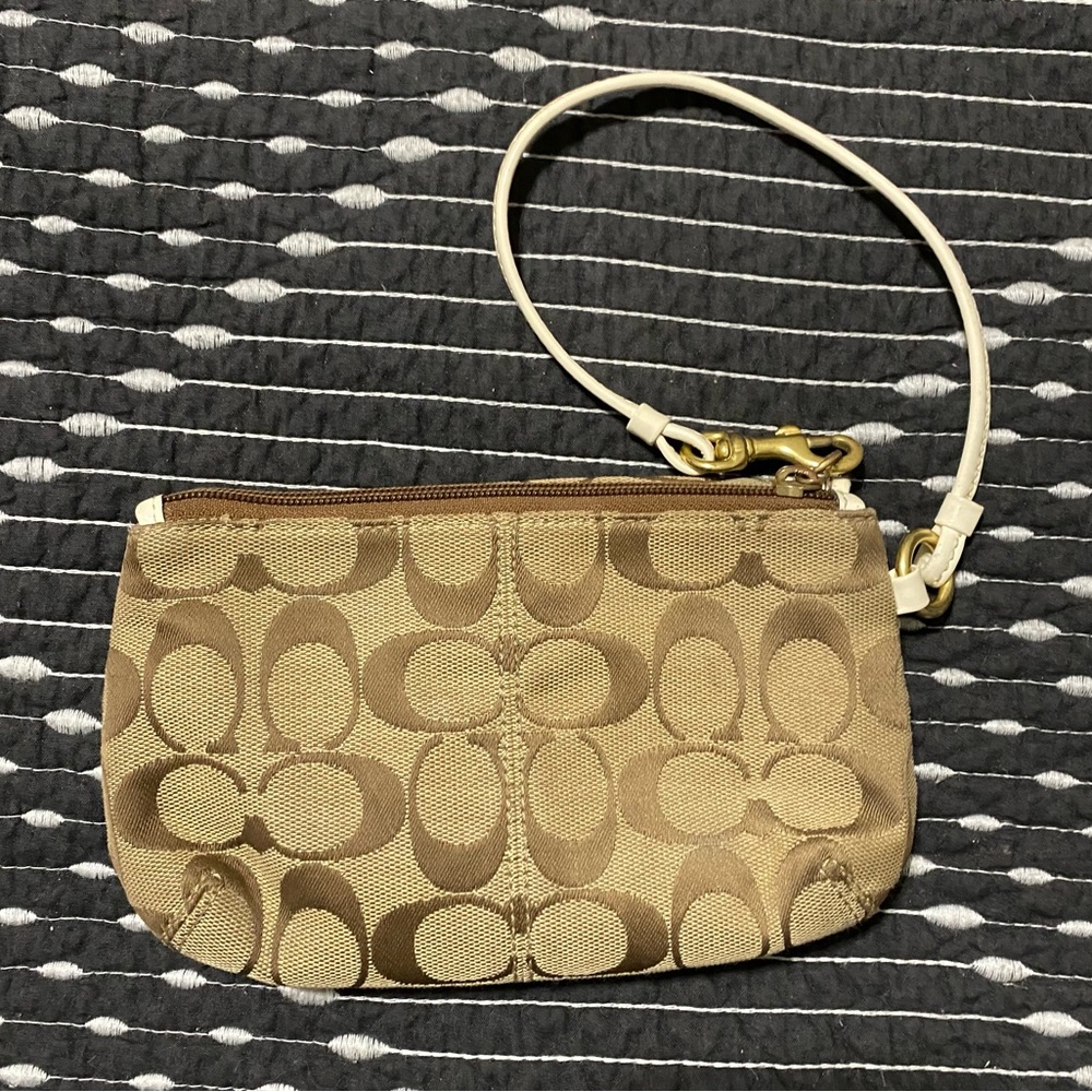 Coach Legacy Signature Flap Wristlet - Picture 2 of 6